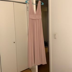 Blush maxi dress